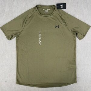 Under Armour The Tech Tee 2.0 Shirt Mens L Army Green Military Color Running NWT